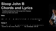 Sloop John B Chords and Lyrics - YouTube