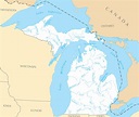 Large Detailed Map Of Lake Michigan - vrogue.co