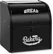 Buy Pitmoly Stainless Steel Bread Box, 2 Layer Roll Top Bread Boxes ...