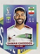 IRN19 Saman Ghoddos (Iran) Panini World Cup 2022 Sticker - Solve ...