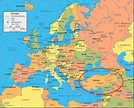 Turquia mapa da europa - Mapa da Turquia, europa Ocidental Ásia - Ásia)