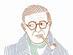 Jean-Paul Sartre illustration by Kadir Önder on Dribbble