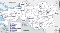 Brabante do Norte mapa livre, mapa em branco livre, mapa livre do ...