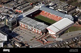 Luftaufnahme von Sheffield United FCs Bramall Lane Fußballstadion ...