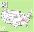 Tennessee State Map | USA | Maps of Tennessee (TN)