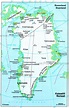 GREENLAND - GEOGRAPHICAL MAPS OF GREENLAND