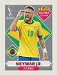 Neymar Jr. SILVER Extra Sticker Qatar 2022 Panini • $150.00 | Copa do ...