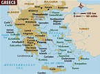 Map of Greece - a Basic Map of Greece and the Greek Isles