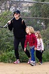 Olivia Wilde with her kids to a local park in Los Angeles, California ...