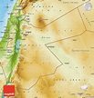 Physical Map of Jordan