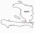 Mapa de Haití para colorear - Dibujo Facil