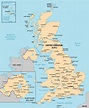 Map of United Kingdom (UK) cities: major cities and capital of United ...
