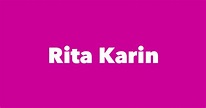 Rita Karin - Spouse, Children, Birthday & More
