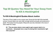 Top 50 To Kill a Mockingbird Quotes and Techniques