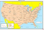 Map Of Usa With Cities And Towns – Topographic Map of Usa with States