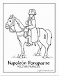 colorear de Napoleón Bonaparte - Jugar y Colorear