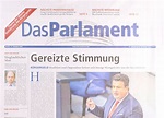 DAS PARLAMENT 42/2022 - Zeitungen und Zeitschriften online