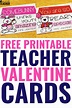 These editable, printable teacher valentines for students couldn't be ...
