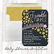 Printable Twinkle Twinkle Little Star Invitation by NODEstationery