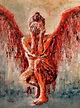 Fallen Angel I. Painting by Beata Belanszky-Demko | Pixels