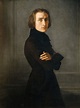 Franz Liszt in by Henri Lehmann German born French C Portrait Artist ...