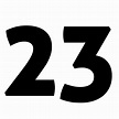 Number 23 Clipart Png Images The 23 Number Vector Design 23 Number ...