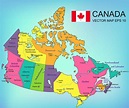 Labeled Map Of Canada With Capitals