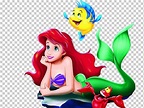 La sirenita, ilustración de ariel, ariel escabulló a la compañía sirena ...