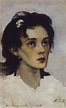 Portrait of Anna Chertkova Painting | Mikhail Vasilevich Nesterov Oil ...