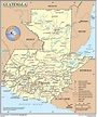 Mapa político de Guatemala - Guatemala mi país