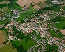 Simbach von oben - Ortsansicht am Rande von landwirtschaftlichen ...