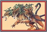 cancerbero mitologia griega | Cerberus, Mythological creatures, Greek ...