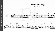 The Lazy Song ♪ Bruno Mars | Partitura - YouTube