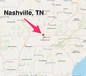 Travel Thru History Nashville Tennessee Map - Travel Thru History