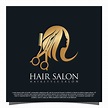 Hair salon logo design Premium Vector 10840602 Vector Art at Vecteezy