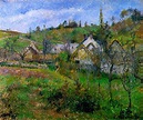 Camille Pissarro (French, Impressionism, 1830-1903): Le Valhermeil ...