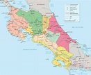Mapa de Costa Rica, San José de Capital | Mapa costa rica, Mapas, Costa ...