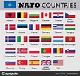 Nato Member Countries Flags Nato Member Countries Flags Drawing ...