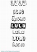 Coloriage du prénom Lulu : à Imprimer ou Télécharger facilement