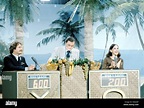 HOLLYWOOD SQUARES, Host Peter Marshall (center), (circa mid-1970s ...
