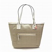 Coach Poppy Signature Oxford Tote Bag Ivory #25078 | Coach 25078