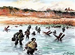 Carte d'art - D-Day le Débarquement en Normandie - 15x10 cm - Jean ...