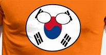 'Countryball Country Homeland South Korea' Men's Premium T-Shirt ...