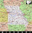 Missouri State Map With Cities - Map