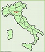 Modena location on the Italy map - Ontheworldmap.com
