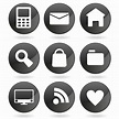 Vector for free use: Black web icons