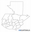 Vetores de Mapa Da Guatemala Regiões Detalhadas Em Preto E Branco Do ...