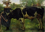 Lovis Corinth Maedchen mit Stier Wandbild kaufen