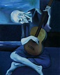 The Old Guitarist Painting By Pablo Picasso 13 - Full Image