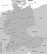 Deutschland-Österreich-Schweiz Karte in Grau Stock-Vektorgrafik | Adobe ...